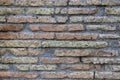 Ancient Roman brick wall Royalty Free Stock Photo