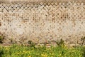 Ancient Roman brick wall - Ostia Antica Rome Italy Royalty Free Stock Photo