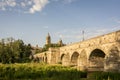 Ancient Roman bridge in Salamanca, Spain Royalty Free Stock Photo