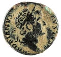 Ancient Roman bronze quadrans coin of Emperor Hadrian