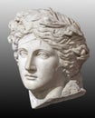 Ancient roman bust of head of Apollo