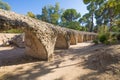 Ancient Roman circus ruins in Toledo city