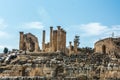 The ancient Roman city of Jerash Jordan, known as the city of a thousand columns