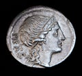 Ancient Roman Coin Pietas Royalty Free Stock Photo