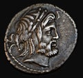 Ancient Roman Coin Procilius Royalty Free Stock Photo