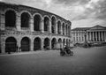 The ancient Roman coliseum in Verona, Italy. Royalty Free Stock Photo