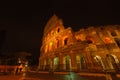 Ancient roman colosseum at dusk, Rome, Italy Royalty Free Stock Photo