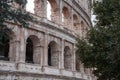 Ancient Roman Colosseum, Exterior Arches Detail, Rome, Italy Royalty Free Stock Photo