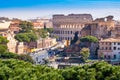 The ancient Roman Colosseum in Rome, Italy Royalty Free Stock Photo