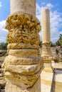 Columns in the ancient city of Bet Shean Royalty Free Stock Photo