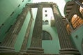 Ancient Roman Columns in Barrio Gotic, Barcelona, Spain