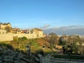 Ancient Roman era Theatre of Fourviere and Odeon on the Fourviere Hill in Lyon, Rhone-Alpes, France Royalty Free Stock Photo