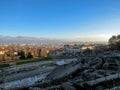 Ancient Roman era Theatre of Fourviere and Odeon on the Fourviere Hill in Lyon, Rhone-Alpes, France Royalty Free Stock Photo