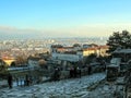 Ancient Roman era Theatre of Fourviere and Odeon on the Fourviere Hill in Lyon, Rhone-Alpes, France Royalty Free Stock Photo