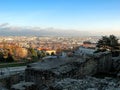 Ancient Roman era Theatre of Fourviere and Odeon on the Fourviere Hill in Lyon, Rhone-Alpes, France Royalty Free Stock Photo