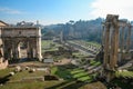 Ancient Roman Forum in Rome Royalty Free Stock Photo