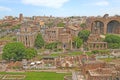 Ancient Roman Forum ruins in Rome