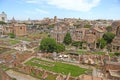 Ancient Roman Forum ruins in Rome Royalty Free Stock Photo