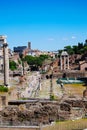 Ancient Roman Forum ruins in Rome