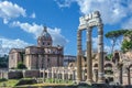 Ancient Roman forums in Rome, Italy