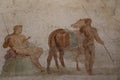 Ancient roman fresco painting