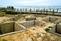 Ancient roman industry tanks in Angeiras Royalty Free Stock Photo