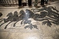 Ancient Roman Mosaic Floor in the Vatican Museums in the Vatican City in Rome Italy Royalty Free Stock Photo