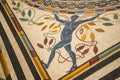 Ancient Roman Mosaic Floor in the Vatican Museums in the Vatican City in Rome Italy Royalty Free Stock Photo