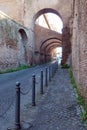 The ancient Roman road Clivus Scauri in Rome, Italy Royalty Free Stock Photo