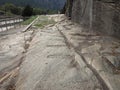 Ancient roman road in Donnas Royalty Free Stock Photo