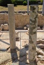 Ancient Roman bath ruins at Cimiez, Nice, France Royalty Free Stock Photo