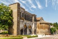 Ancient Roman ruins east gate in Autun historic town Royalty Free Stock Photo