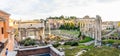 Ancient roman ruins of the Roman Forum