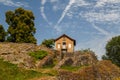 Ancient Roman ruins theatre in Autun historic town Royalty Free Stock Photo