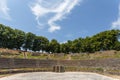 Ancient Roman ruins theatre in Autun historic town Royalty Free Stock Photo