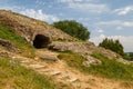 Ancient Roman ruins theatre in Autun historic town Royalty Free Stock Photo