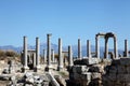 Ancient Roman site in Perge, Turkey Royalty Free Stock Photo