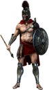 Ancient Roman Spartan Soldier, Isolated Warrior