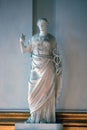 Ancient Roman statue of a woman made of white marble Royalty Free Stock Photo