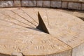 Ancient Roman sundial. Royalty Free Stock Photo