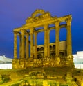 Ancient roman temple of Diana in Merida Royalty Free Stock Photo