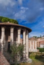 Two ancient temples in Forum Boarium Royalty Free Stock Photo