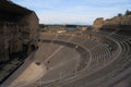 The ancient Roman theater in Orange, France Royalty Free Stock Photo