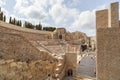 Ancient Roman Theatre in Cartagena,Spain. Royalty Free Stock Photo