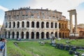 Ancient roman Theatre of Marcellus, Teatro di Marcello in Rome. Italy Royalty Free Stock Photo