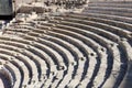 Ancient Roman Theatre near Malaga Alcazaba castle on Gibralfaro mountain, Andalusia, Spain Royalty Free Stock Photo