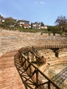 Ancient roman theatre in ohrid macedonia Royalty Free Stock Photo