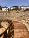 Ancient roman theatre in ohrid macedonia Royalty Free Stock Photo