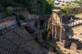 The ancient Roman theatre in the Tuscan city of Volterra Royalty Free Stock Photo