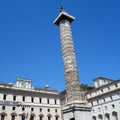 Ancient Roman Trajan`s Column, Rome, Italy